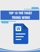 Top 10 thủ thuật trong Word